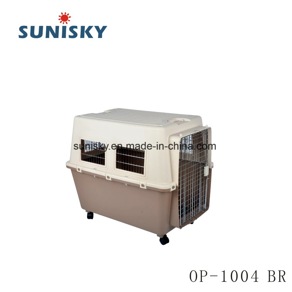 Pet Product Pet Carrier Air Transport Pet Cages for Travelling and Outdoors Op-1004 Br