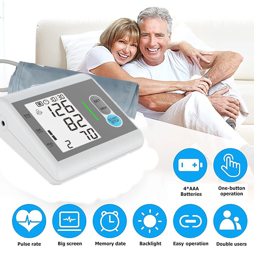 Monitor de pressão arterial digital automático de braço para hospital de dispositivos médicos.