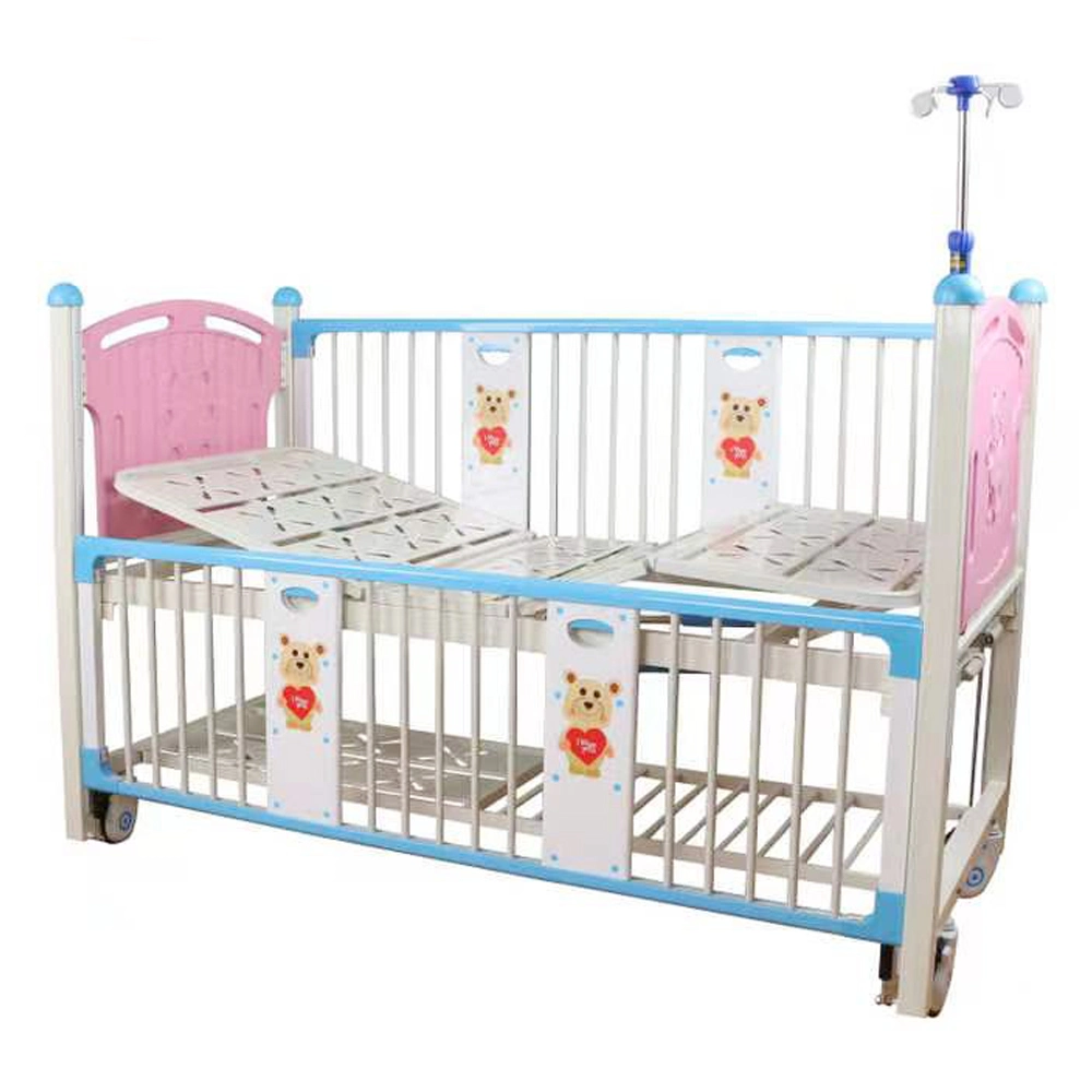 Hospital Furniture Cute Manual Adjustable Kids Nursing Hospital Bed for Home