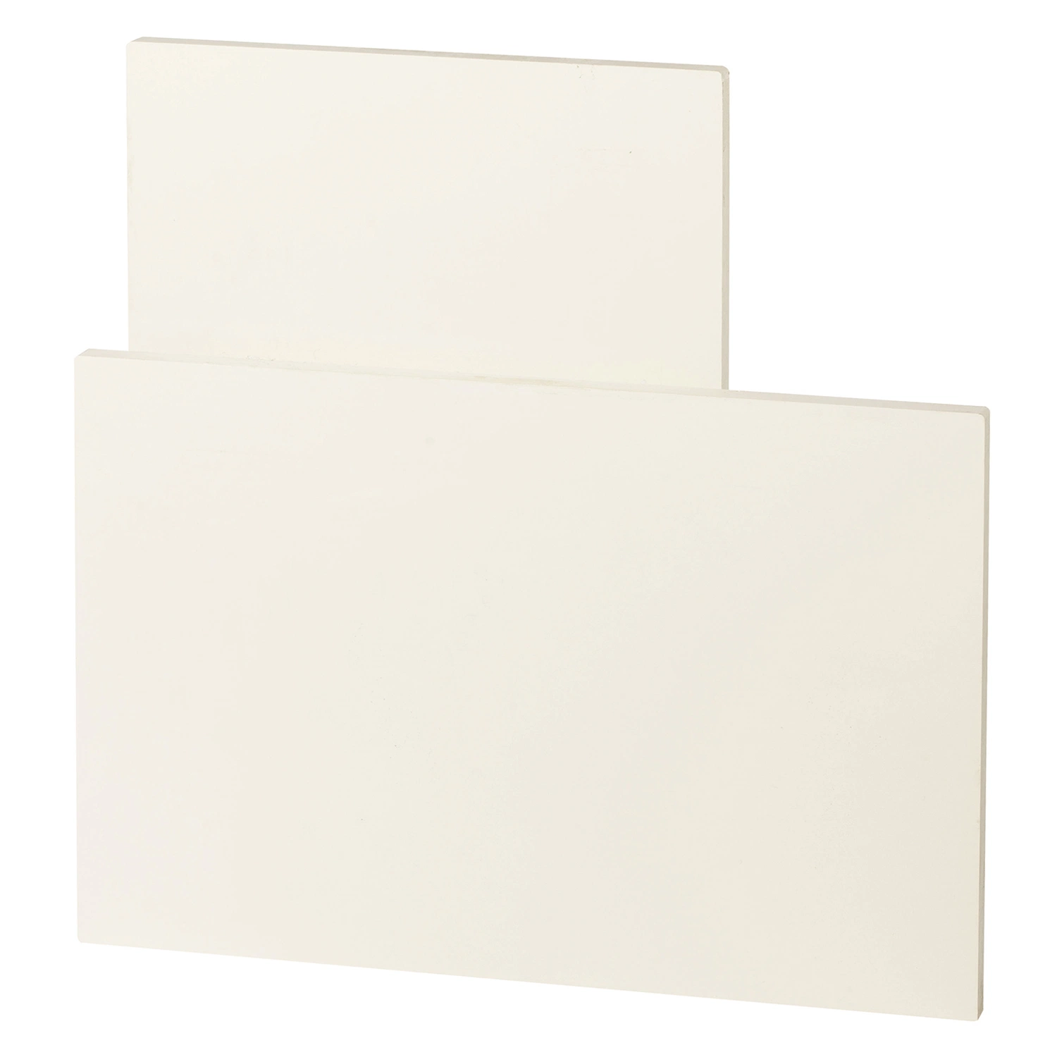 PP Rigid Plate with Fibre Masked Surface White Color