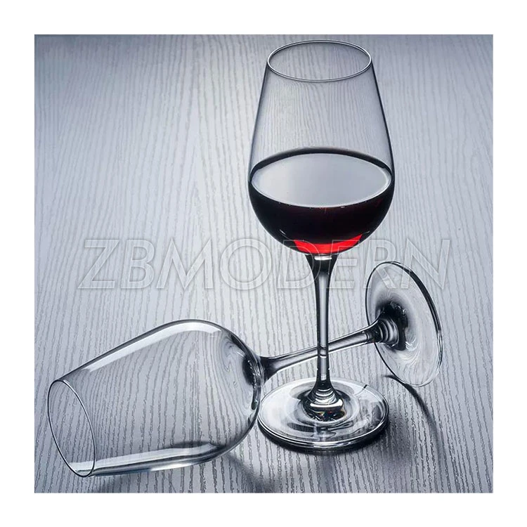 675ml Colorless Transparent Crystal Wine Glasses Universal Drinking Glass Set