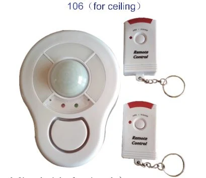 Ceiling Motion Sensor Alarm with 2 Remote Controls