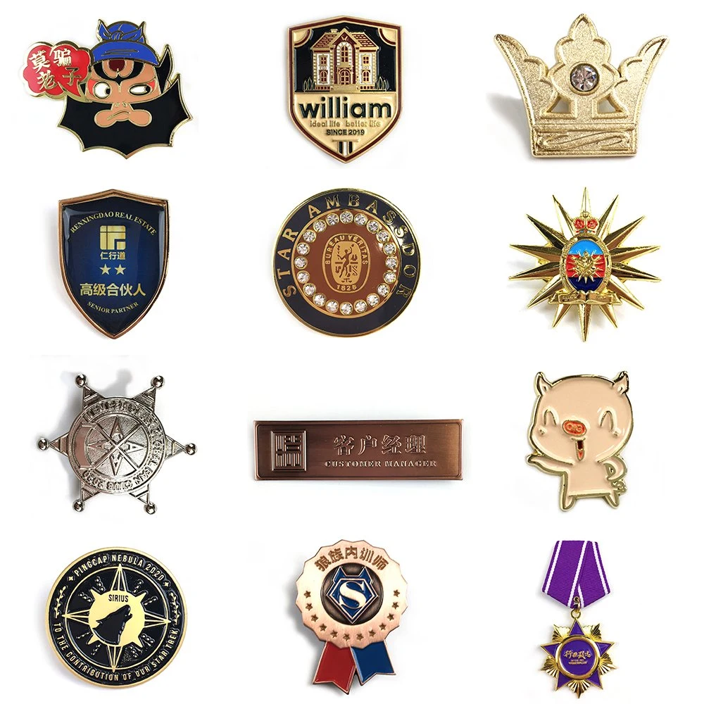 High quality/High cost performance Custom Metal Soft Enamel Printing Military Lapel Pin Badge