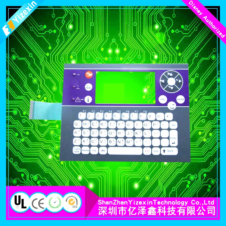 Customized Waterproof Membrane Keyboard MCU Flexible Display