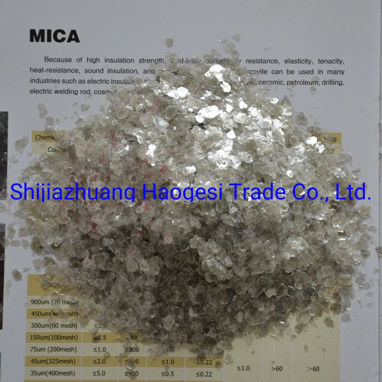 Factory Supply Mica Black Mica Mica Powder Mica Pieces Mica for Rubber