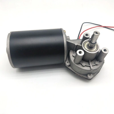 DC 12V 24V Worm Gear Motor with Metal Gearbox for Door Equipment with CE Different Diameters