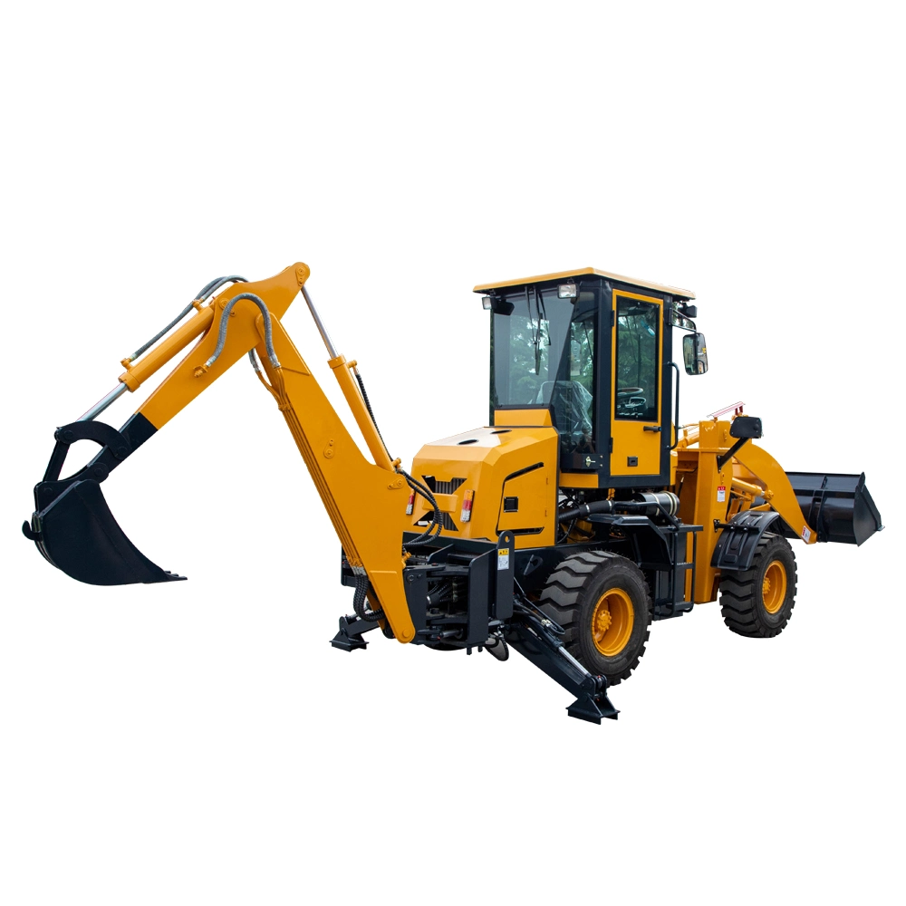 25kn Digging Force Backhoe Loader Used for Small-Scale Engineering