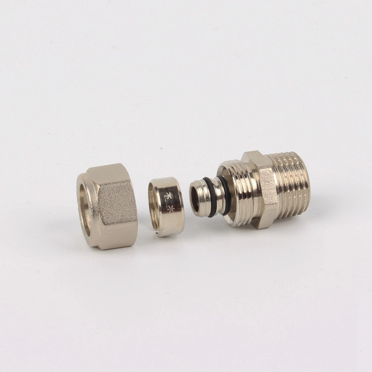 Multilayer Pex Pipe Compression Fittings Male Thread with Oring