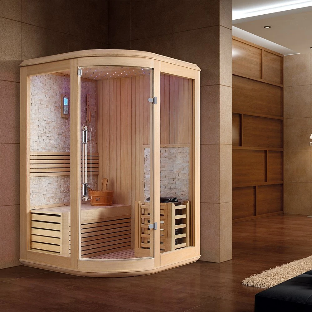 Finnland Ecke Traditionelle Sauna Duschraum Badezimmer