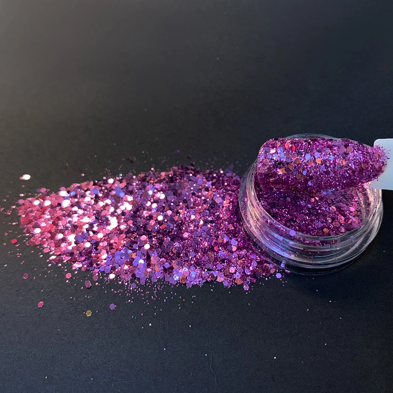 Multicolored Holographic Glitter for Creative DIY Craft Projects