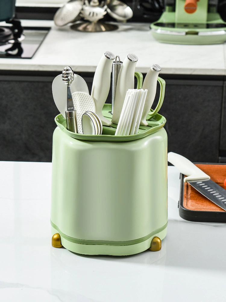 Multifunktions-Blütenblatt geformtes Messer Container Rotary Messer für die Küche
