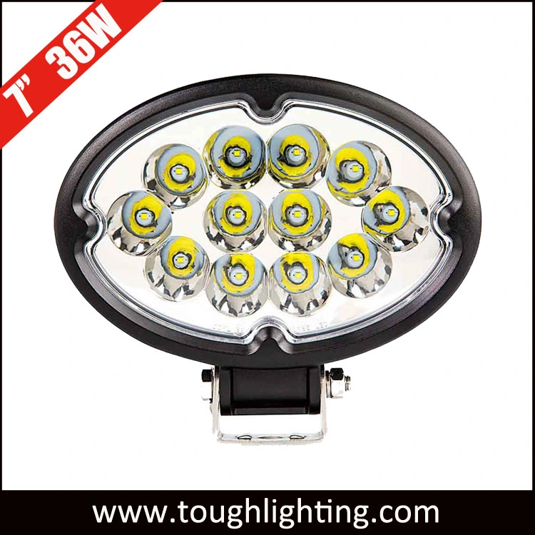 Auto LED-Leuchten 7 Zoll 36W Wasserdicht Oval LED Arbeit Fahrscheinwerfer