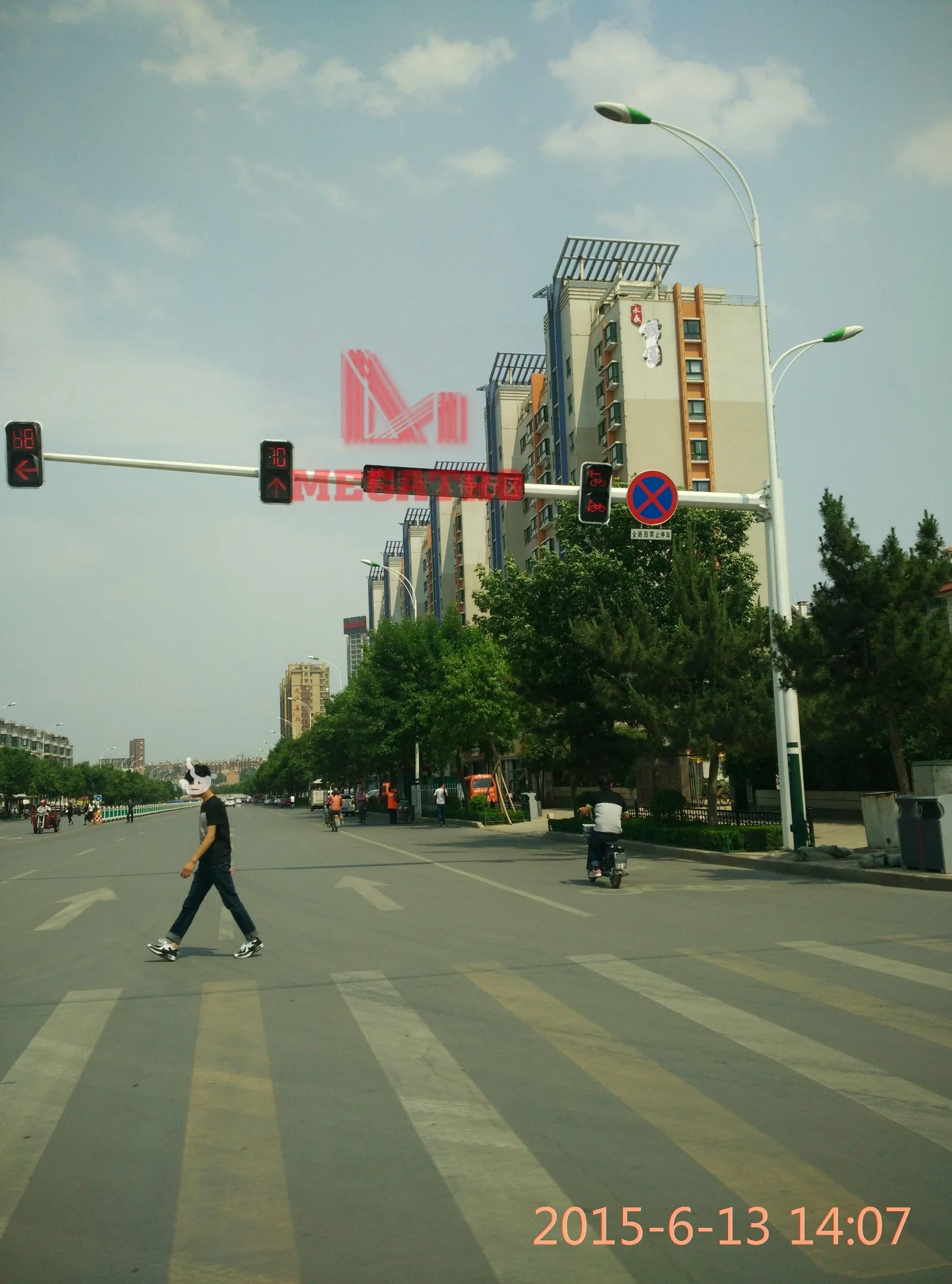 Megatro CCTV Pole in Street High Mast Monopole Towers