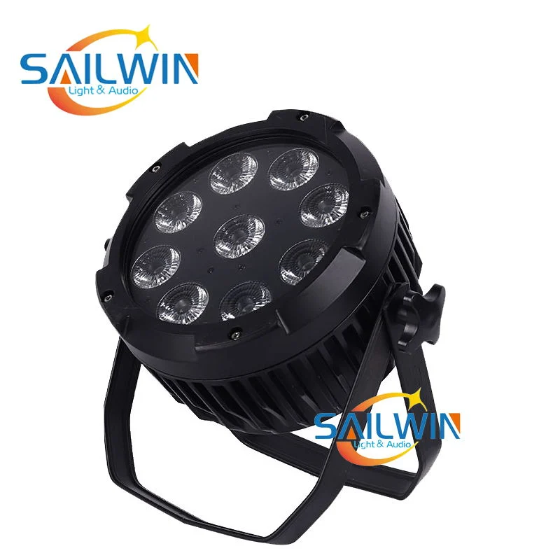 9*18W Aluminum LED PAR Projector Battery Powered DMX Stage Light