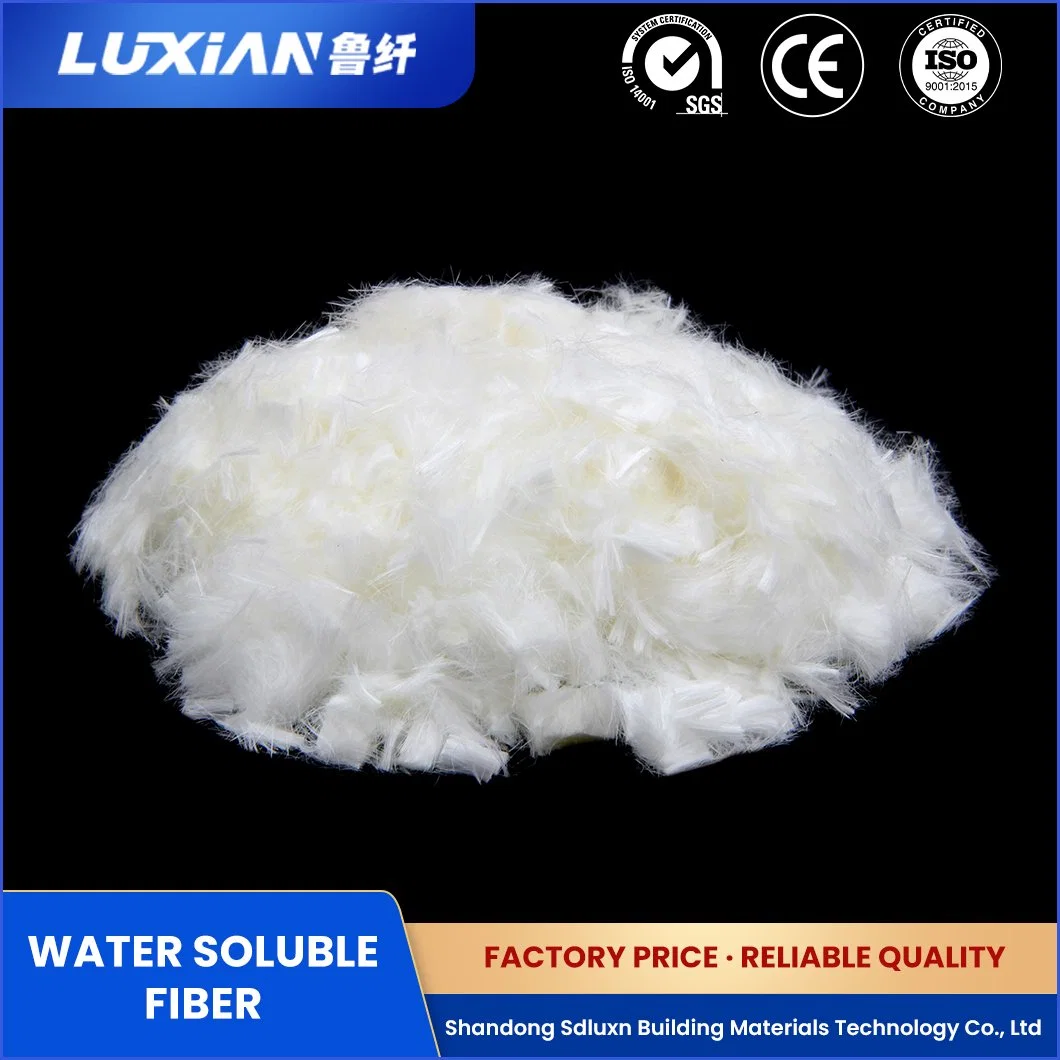 Luxn recyclé personnalisé de fibres discontinues de la résine synthétique Lxjr-150 polyvinyl alcool pour le dimensionnement de la Chine textiles inodore et fabricant Flber Non-Toxic PVA