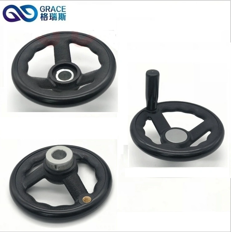 Whole Black Nylon Spoked Handwheel for CNC Milling Machines with SGS