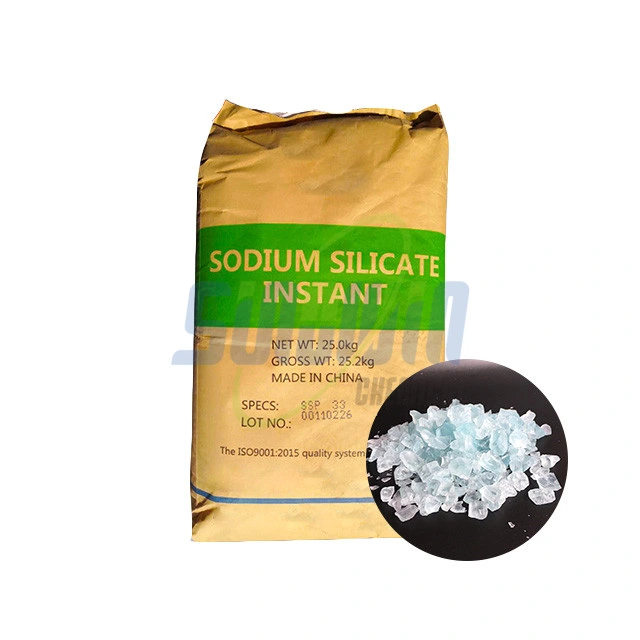 Prix d'alimentation d'usine de silicate de sodium CEMFA 1344-09-8 Le Silicate de Sodium Solide Liquide Poudre