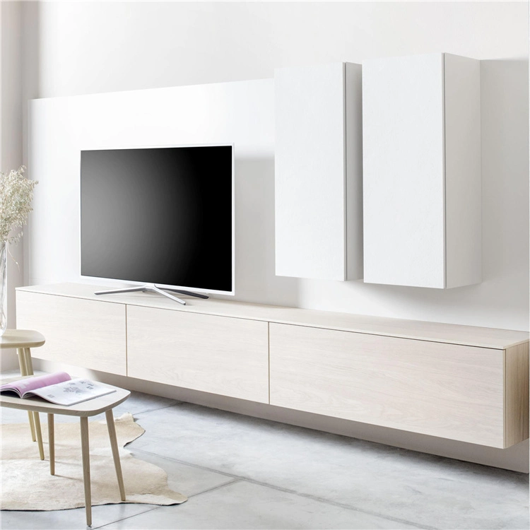 Latest Fashion Modern TV Cabinet Wall Mount Set New Design Lights Modern Furniture Cabinets TV Table Stands Luxury TV Stand with Cafe Table and Cabinet