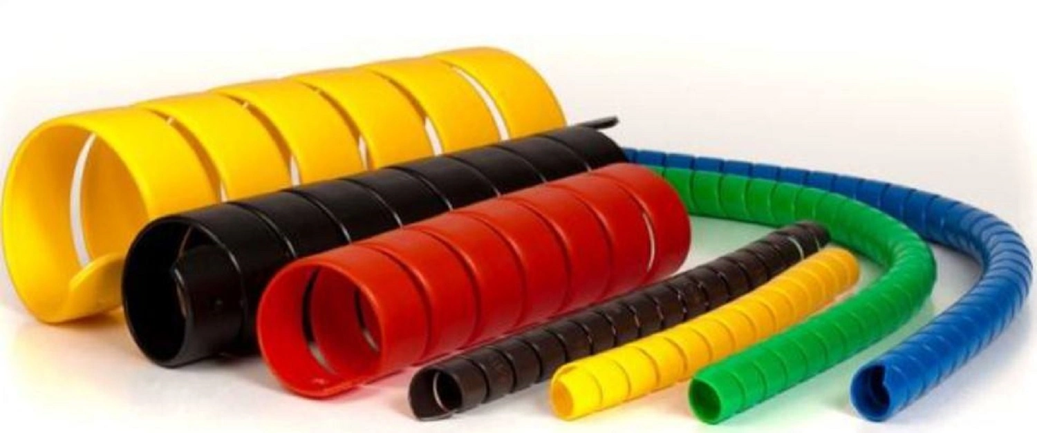 High quality/High cost performance  Colorful PP Spiral Rubber Hose Protector Cover