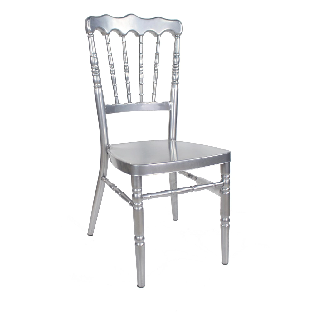 Metal Iron Wedding European Banquet Dining Napoleon Chair for Restaurant and Hotel