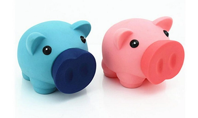 Vinyl Pig Shape with a Soft Nose Pink Money Collection Piggy Bank