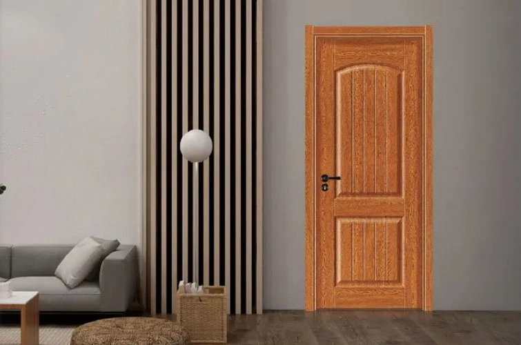 Painel de madeira de entrada com revestimento para a porta de decoração doméstica