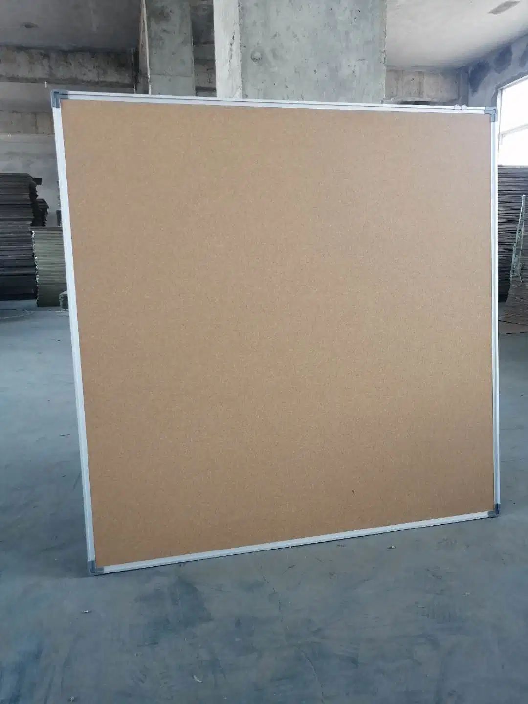 Notice Board Message Board Corkboard with Pins in Aluminum Frame