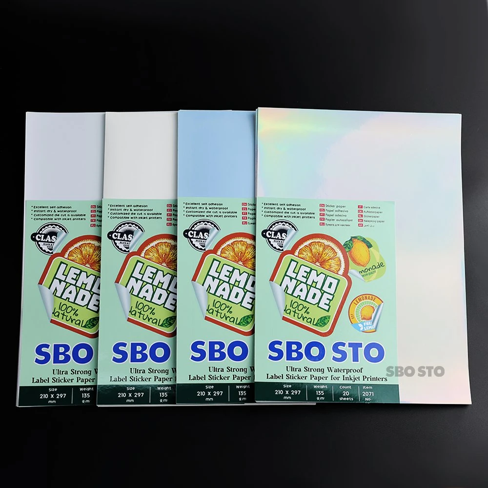 Premium Inkjet Glossy Label Sticker Waterproof Paper A4 Sbosto 2071