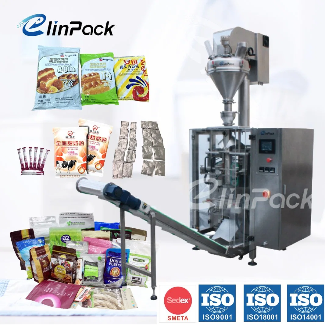 Multifunktions-Automatische Milchpulver / Protein-Pulver / Gewürze Pulver Verpackung Lebensmittel Pulver Füllung Versiegelung Vertikale Verpackungsmaschine Linie