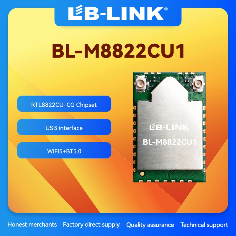 وحدة USB BT2R 802.11a/b/g/n/AC WiFi5+ BT5.0 LB-LINK BL-M8822CU1 2T2R 802.11a/b/g/n/AC