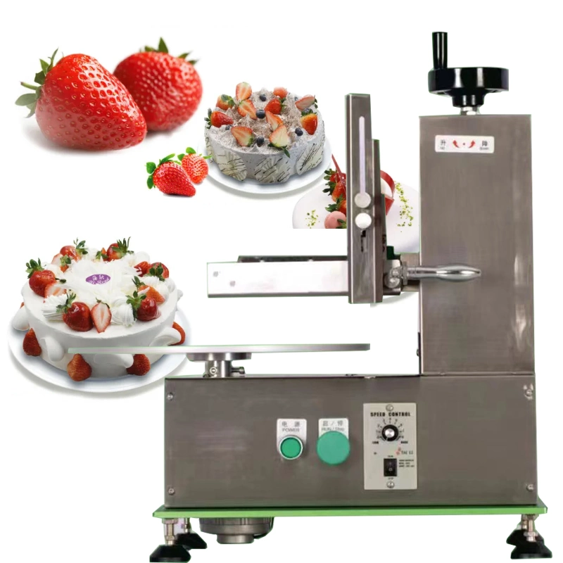 Semi Automatic Round Cake Butter Spreading Machine Wedding Cake Cream Decorating Smoothing Frosting Icing Coating Spreader