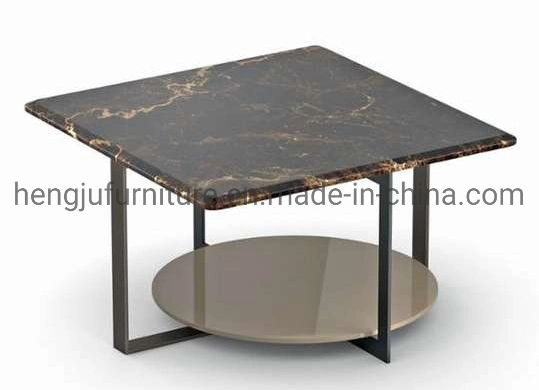 Small Spaces Office Side Table Glass Finish End Table Coffee Table for Living Room Bedroom Hotel Dining Room Furniture Moderm Square Stainless Steel Tables