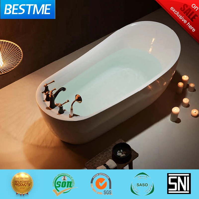 New Design Freestanding Acrylic Single People Hot Tub SPA Acrylic Bathtub (Bt-Y2507-1)