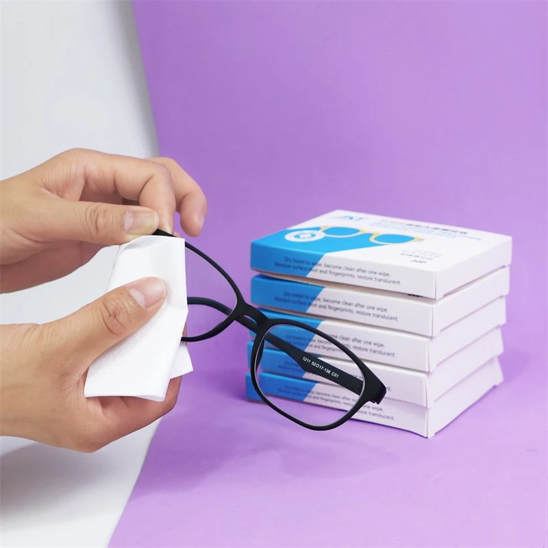 20PCS Glasses Screen Wipe Paper Spectacle Cloth