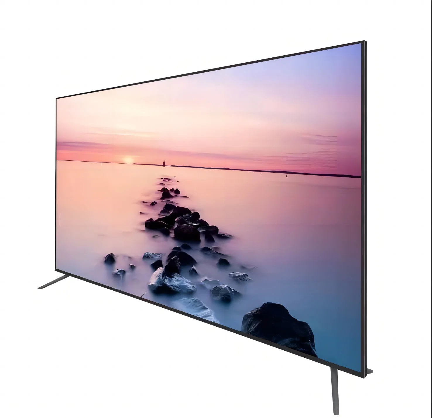 Vente à chaud numérique 4K UHD 3D 85 pouces, montage mural Affichage publicitaire LCD Android Smart TV avec écran LG