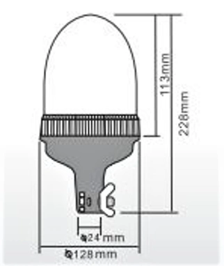 Amber Strobe LED for Heavy Duty Rotating Beacon Flash Light