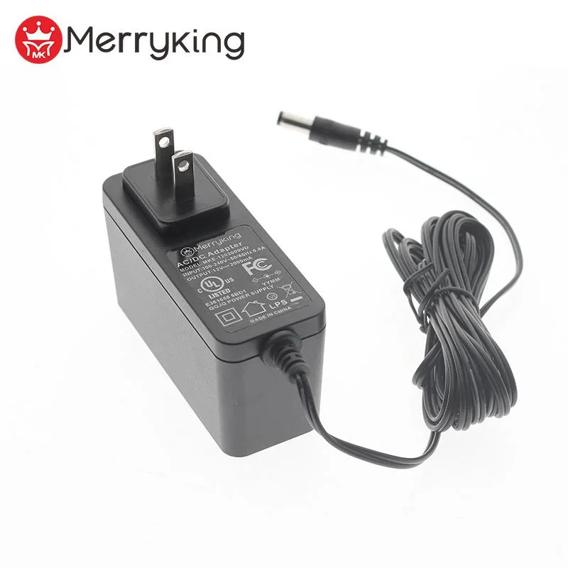 New Design Us Plug Wall Adapter Supply 12V 2A 3A 24V 1A 1.5A 36V 1A 48V 500mA DC Output with UL FCC Certificates