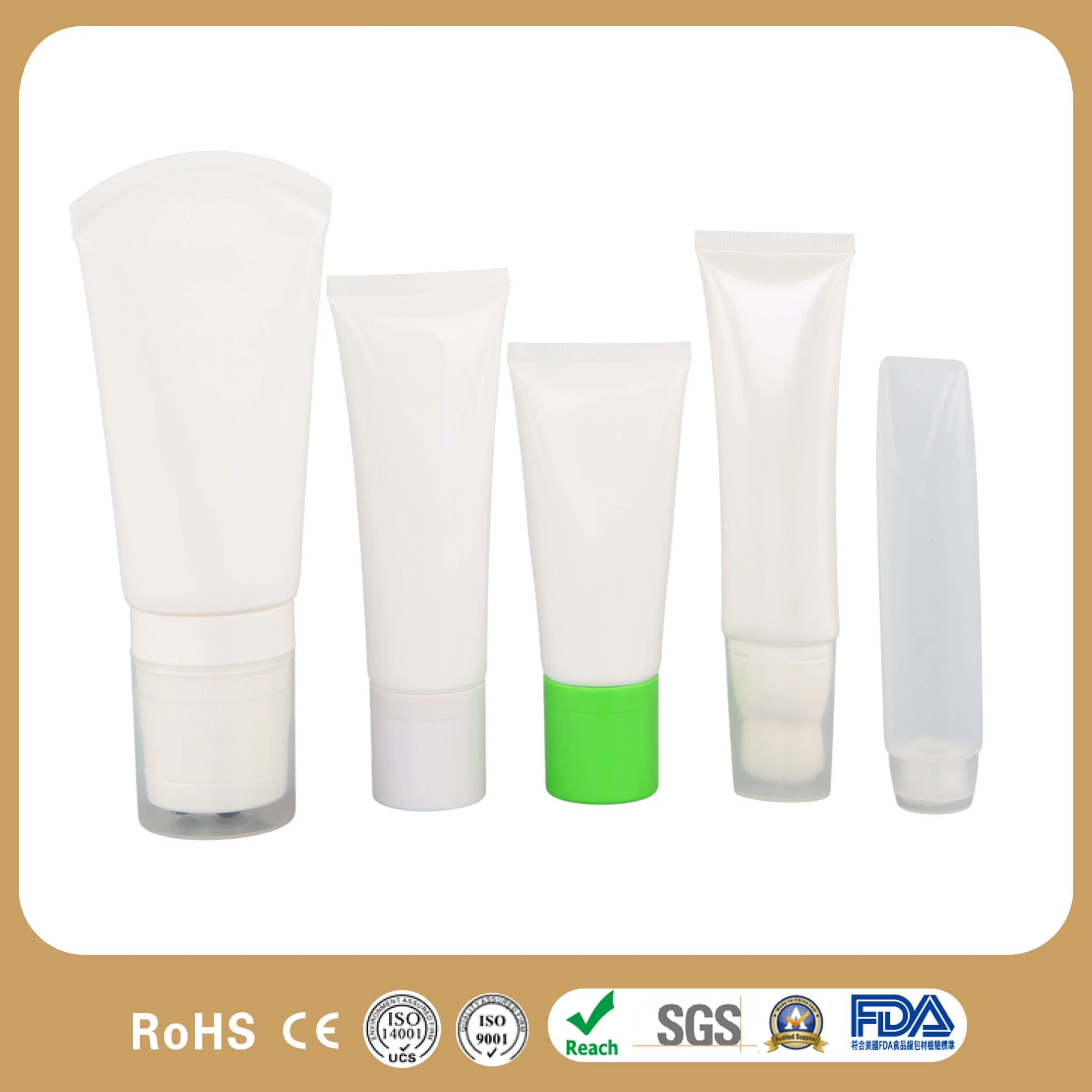 From China Manufacturer Bisnaga Plastic Tube for Cleansing Samples Cosmetic Skin Packaging Clean Face