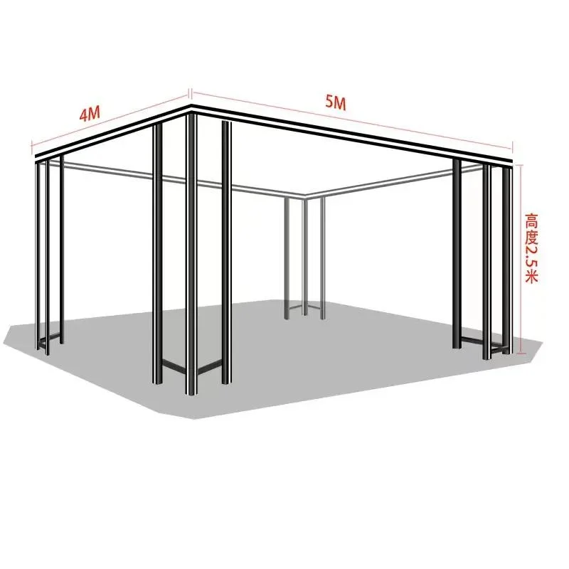 Easy Set-up Aluminum Modular Booth Standard Display Racks