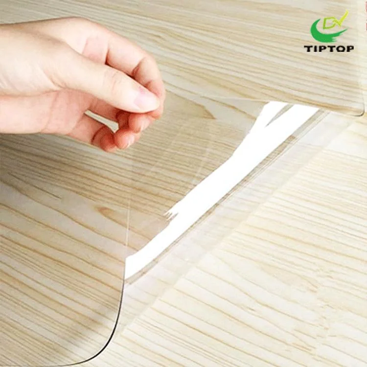 Tiptop-2 Wholesale Transparent Soft Plastic Packaging Film Roll PVC Film