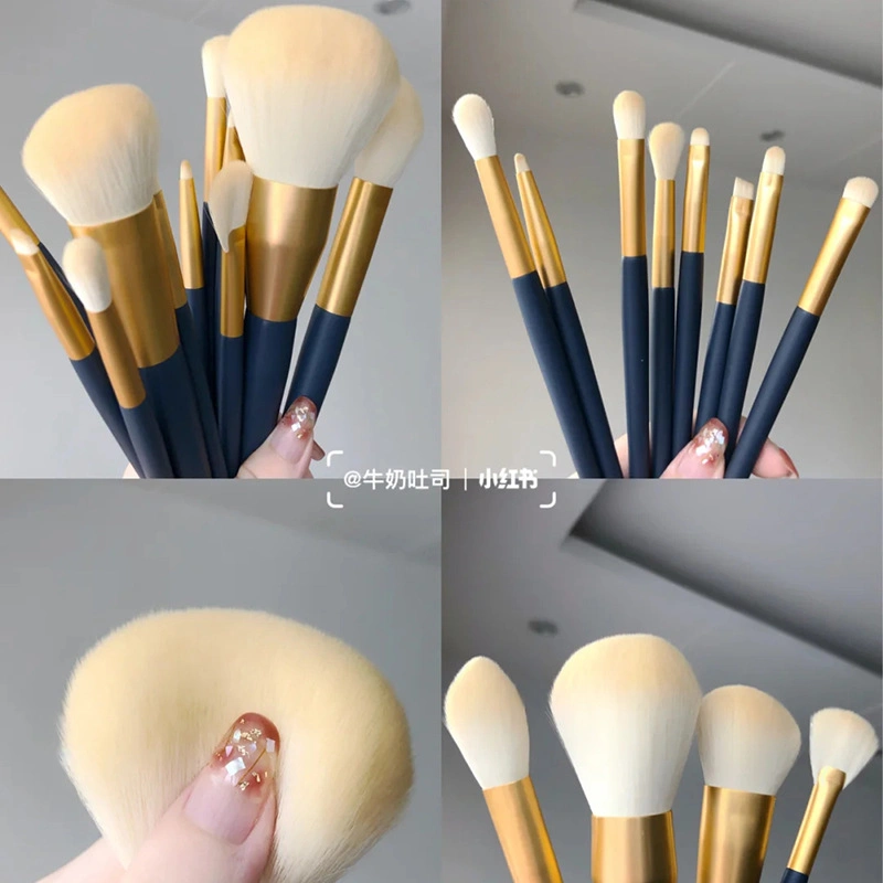 Hot Sale 14 Matte Vegan Natural Cosmetics Rose Gold Makeup Brushes Beauty Tools Foundation Brush Set