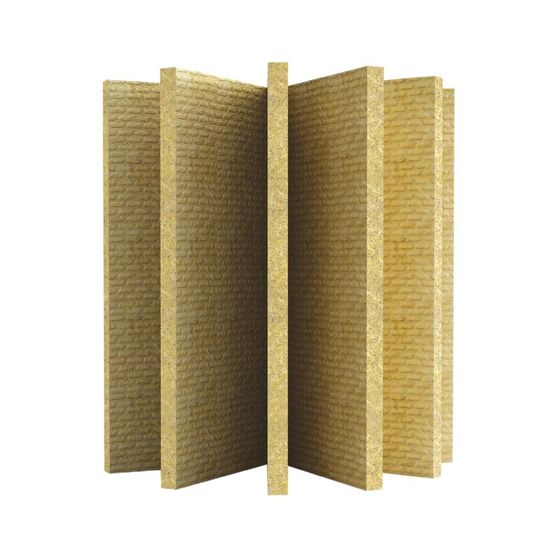 70-100kg/M3 densidad y Eco-amigable Fibra Mineral material Rock Wool Panel