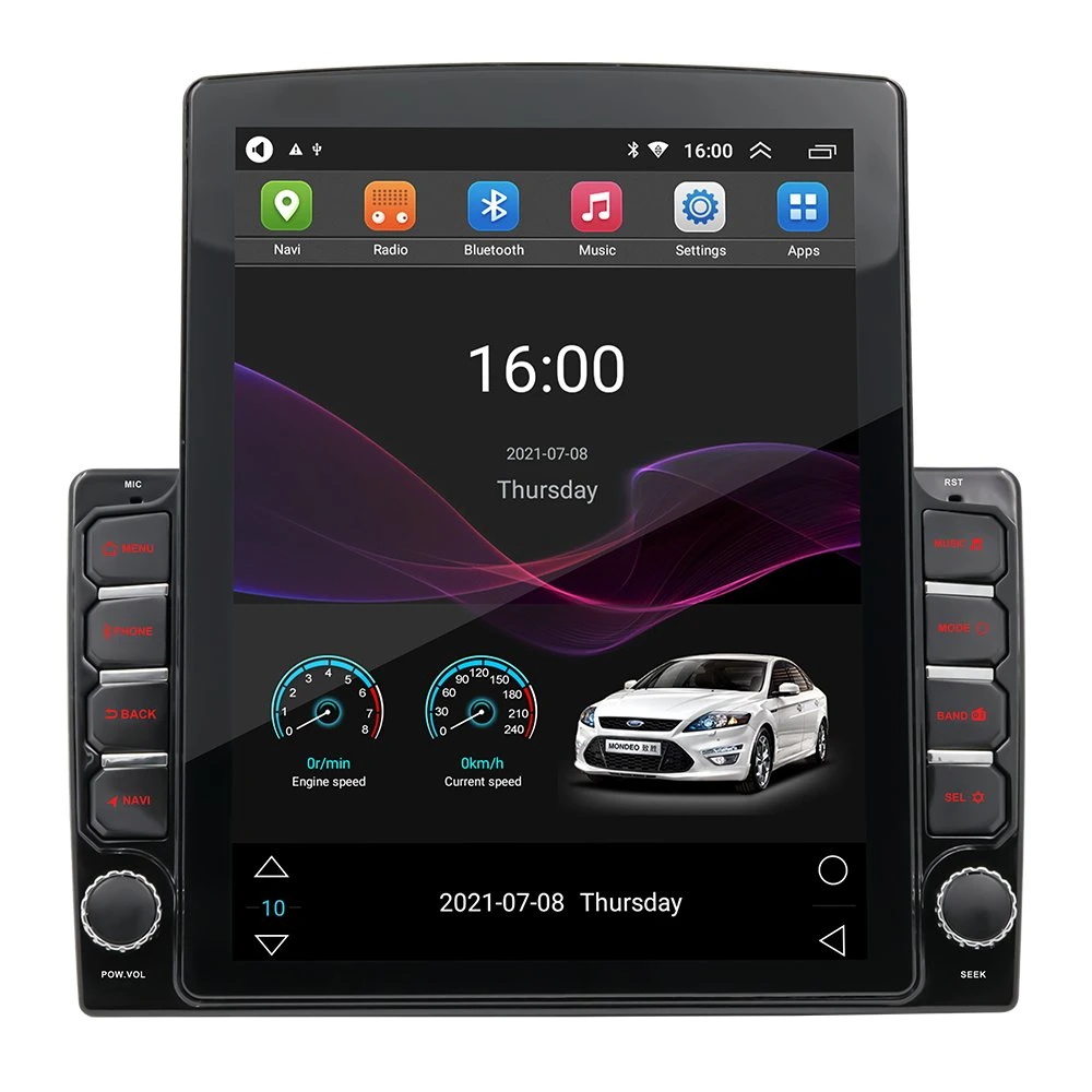 Système audio et vidéo pour voiture universelle Android Autoradio stéréo avec navigation lecteur multimédia de voiture