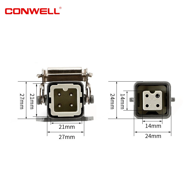 Ha-004 M/F Insérer la vis du connecteur modulaire industriel Heavy Duty