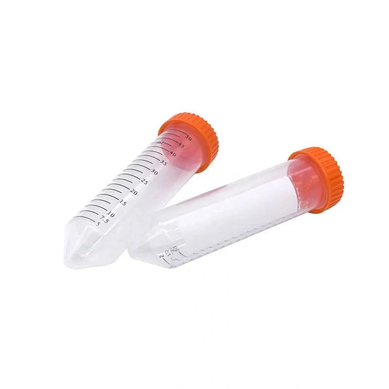 Tube à centrifuger les tubes Falcon de laboratoire médical Non-Sterile clair des tubes à essai en plastique d'échantillonnage conique gros OEM