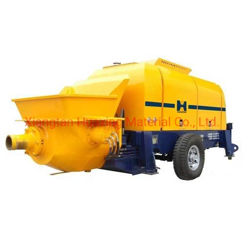 CE Certificated Hbt50 Mini Concrete Trailer Pump with 100m Pipelines for Free