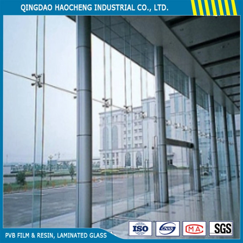 6.38mm Clear Laminated Glass Panel with PVB Film