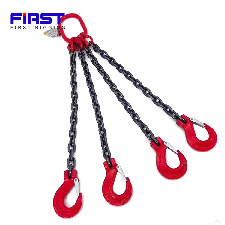 8mm 4leg Lifting Chain Sling with 4.2ton Clevis Grab Hook