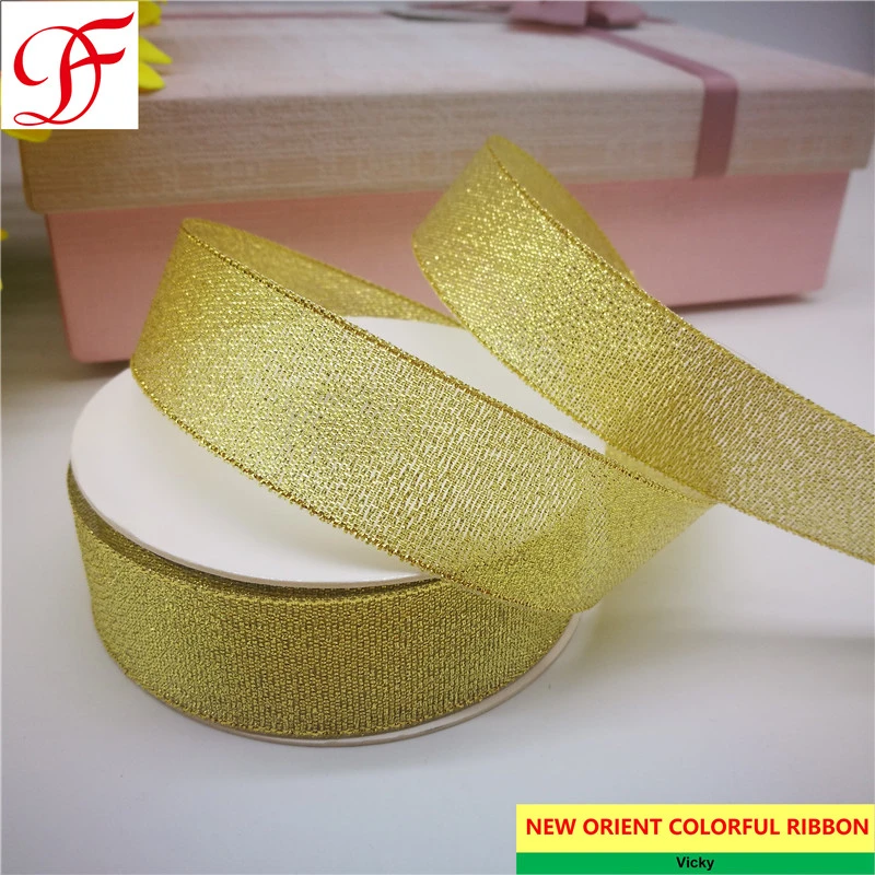 Factory Produce Colorful Metallic Ribbon Double/Singel Satin Sheer Organza Hemp Taffeta Gingham Grosgrain Ribbon for Gifts Craft