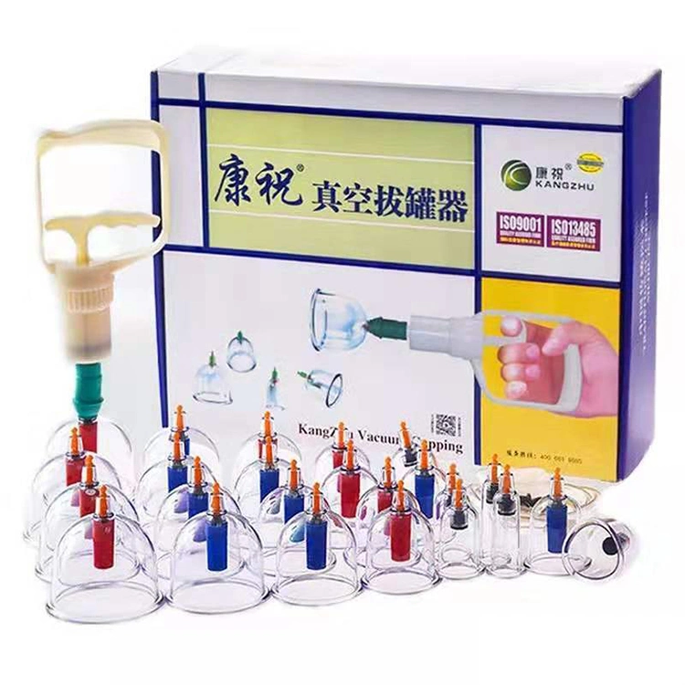 Kangzhu chino tradicional autotratamiento vacío cupping Set 24 tazas